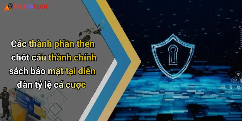 Các thành phần then chốt cấu thành chính sách bảo mật tại diễn đàn tỷ lệ cá cược